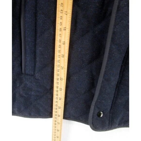 Banana Republic Jacket Medium Wool Sweater Quilted Coat Shacket - Picture 8 of 10